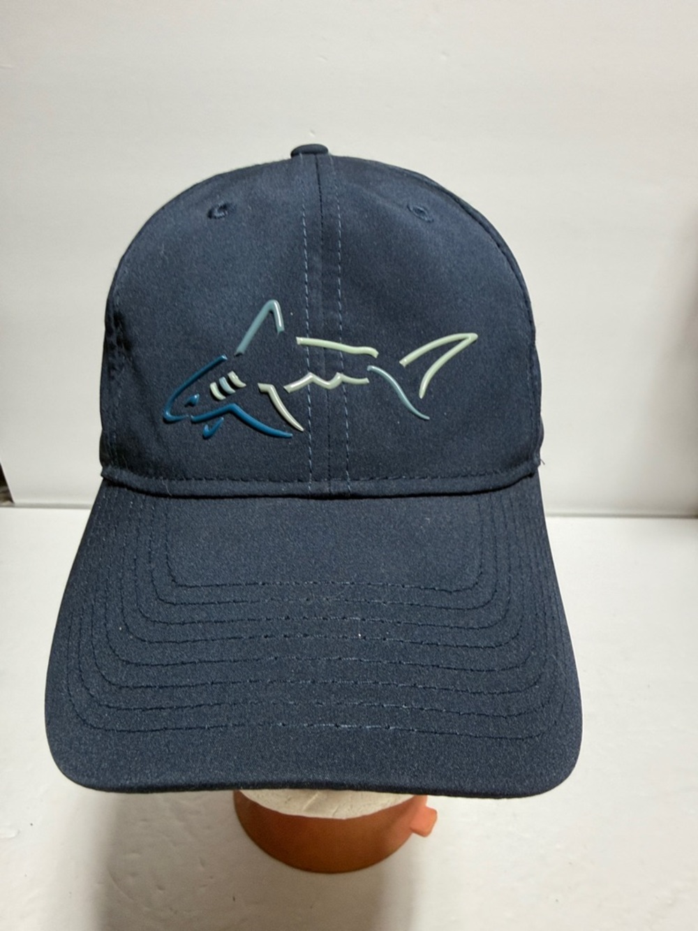 Greg Norman Navy Shark Icon Golf Cap